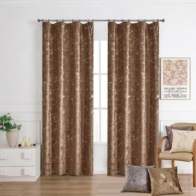 Záves na páske GOLDY VET479/2/210GSM 140x250 cm hnedý