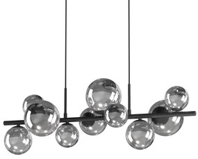 ONLI - Luster na lanku PALOMA 10xG9/10W/230V čierna/dymová