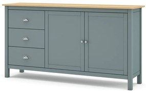 Komoda sivozelená z borovicového dreva 150x80x40 cm Misti – Marckeric