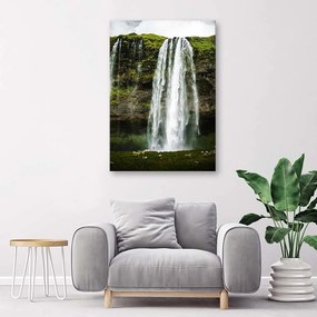 Gario Obraz na plátne Vodopád v zelených horách Rozmery: 40 x 60 cm