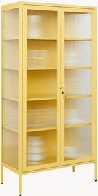 Kovová vitrína's drážkovaným sklom The Collector