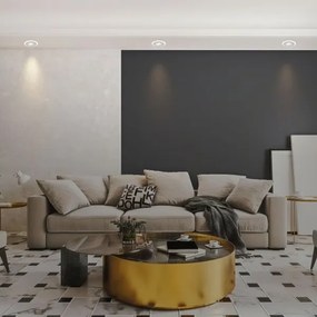 Briloner 7039034-SADA 3×LED Kúpeľňové podhľadové svietidlo 3×LED/5 W/230 V IP44 matný chróm