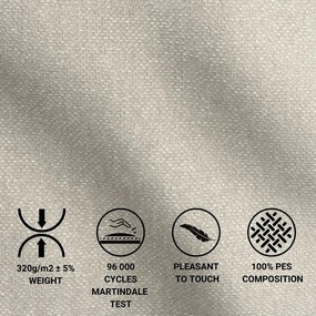 Béžová boxspring posteľ s úložným priestorom 160x200 cm Blend – Maison de Rêve