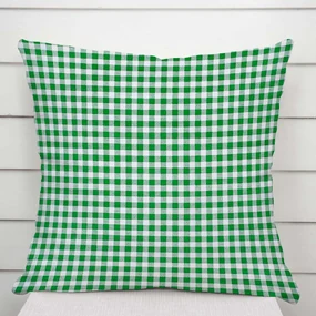 Biante Bavlnená obliečka na vankúš Sandra SA-058 Zeleno-biele kocky 70 x 90 cm