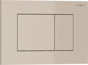 Mexen Tex 02, splachovacie tlačidlo, béžová, 6102-07