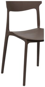 Hnedá plastová záhradná stolička Biá – Bonami Essentials