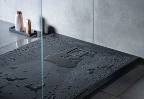 Deante Obdĺžniková sprchová vanička Correo 120x80 cm, granit, čierna - KQR N44B