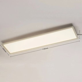 Arcchio Enja LED panel, 119,5 cm x 29,5 cm