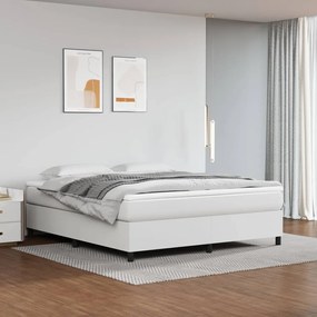 Rám na boxspring posteľ, biely 180x200 cm, umelá koža 3121060