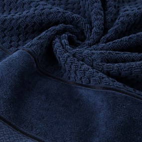 BAVLNENÝ UTERÁK FRIDA 70X140 CM TMAVOMODRÁ