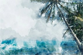 Obraz palmy nad morom (90x60 cm)