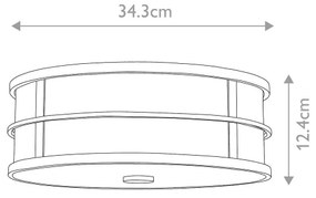Feiss - Stropné svietidlo FUSION 3xE27/60W/230V
