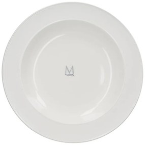 Biely porcelánový hlboký tanier Mikasa Ridget, ø 30 cm
