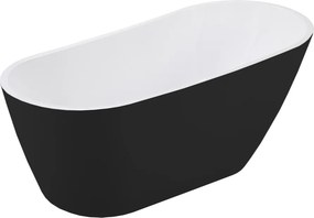 Besco Akrylátová voľne stojaca vaňa Melody BW 150x80 (170x80) BESCO-Typ výpuste: Click-Clack s prepadom, chróm, BESCO-Rozmery: 150x80, BESCO-Farba: B…