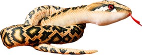 LEAN Toys Plyšový had čierny maskot 210 cm