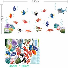 Samolepka na stenu "Hľadá sa Nemo" 60x45 cm