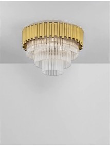 Novaluce Dizajnové stropné svietidlo Magnolia chróm Farba: Zlatá, Verzia: 50