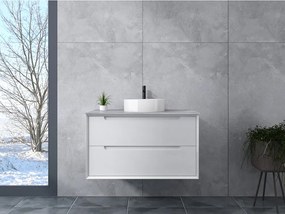 Genova White Kúpeľňová skrinka s umývadlom 80 cm