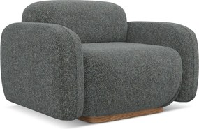 Sivé kreslo Ailani – Makamii