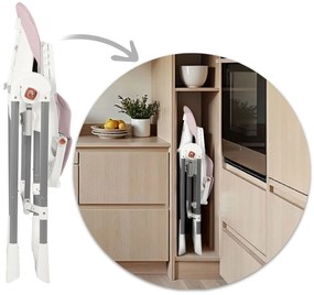 Detská stolička 3v1 Nukido Elite - ružová