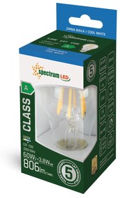 Spectrum Spectrum, LED studená žiarovka GLS COG E-27 3,8W WOJ+14641, OSW-05787