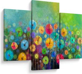 Obraz - Abstraktné kvety (90x60 cm)