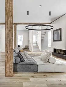 LED luster Motif 150 čierne stmievateľné