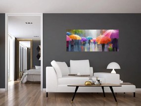 Obraz - Daždivý deň (120x50 cm)