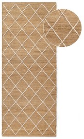Ručne tkaný jutový behúň v prírodnej farbe 80x200 cm Kunu – Hanse Home