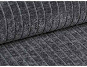 Tmavosivá menčestrová rohová pohovka (ľavý roh/s leňoškou) Bergano – Cosmopolitan Design