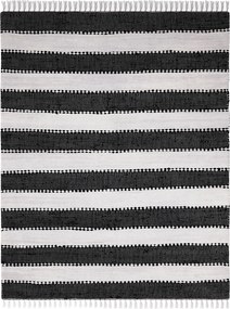 Kusový koberec Ashram Schwarz, 120x170, čiernobiela, chodba / predsieň, My Flair