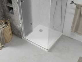 Mexen Lima sprchovací kút 100x100cm, 6mm sklo, chrómový profil - číre sklo + Slim sprchová vanička - 856-100-100-00-00-4010