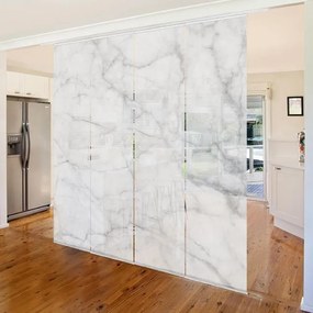 MANUFACTURER -  Súprava posuvnej záclony - Bianco Carrara - 4 panely