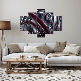 Obraz sivej abstrakcie (150x105 cm)