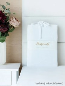 Napínacia plachta na posteľ - Biely džersej 120/200/25