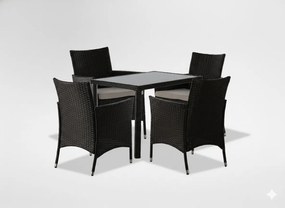 CH Súprava ratanového nábytku- tmavohnedá