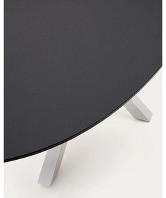 Jedálenský stôl so sklenenou doskou 100x200 cm Argo – Kave Home