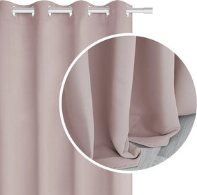 Záves s krúžkami HOLD púdrový 140x250 cm