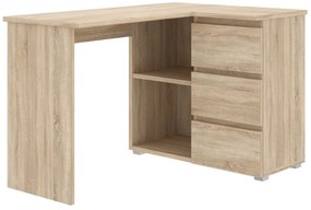 Rohový počítačový stôl Sonoma so zásuvkami do izby