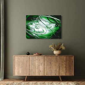 Zelený abstraktný obraz (90x60 cm)