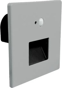 Brilagi - LED schodiskové svietidlo so senzorom JACK LED/3W/230V 3000/4000/6500K sivá