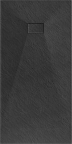 Mexen Hugo, SMC obdĺžniková sprchová vanička 170 x 80 cm, čierna matná, 42708017