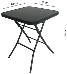 Skladací záhradný stôl 60 cm