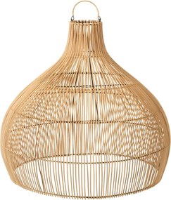 Závesné prírodné ratanové tienidlo Pear shape - Ø 83 * 76 cm / E27