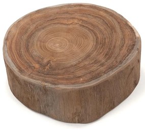 Divero 70707 Dekoratívna guľatá drevená miska