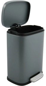 Spirella Pedálový odpadkový kôš soft-close Akira 12 l, matná sivá, 12 l