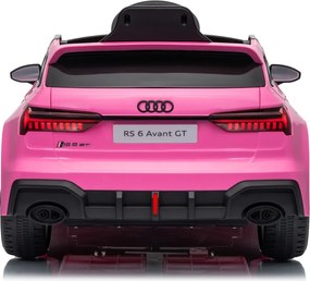Detské elektrické autíčko Audi RS6 Avant GT ružové