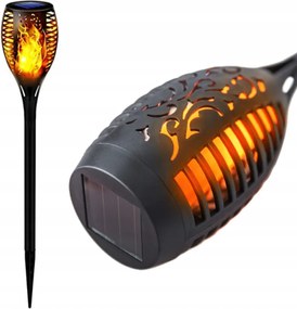 SADA 4 solárnych LED bateriek s efektom plameňa a ohňa IP44 do záhrady