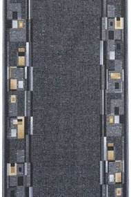 Koberce Breno Behúň BOMBAY 97, šíře role 67 cm, sivá, viacfarebná