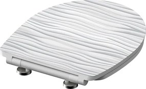 Eisl Sanitär WC sedadlo Duroplast Soft Close White Wave High Gloss 82584